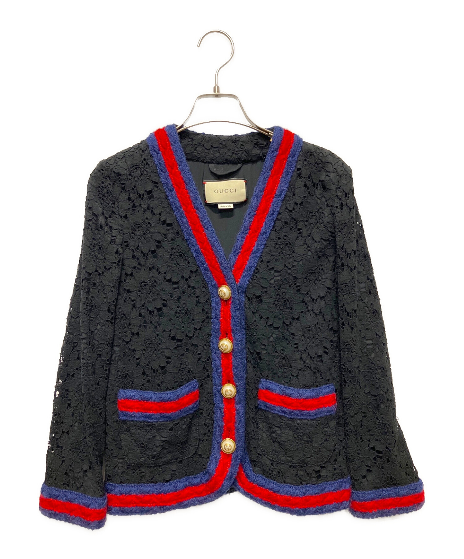 中古・古着通販】GUCCI (グッチ) シェリーラインレースジャケット 