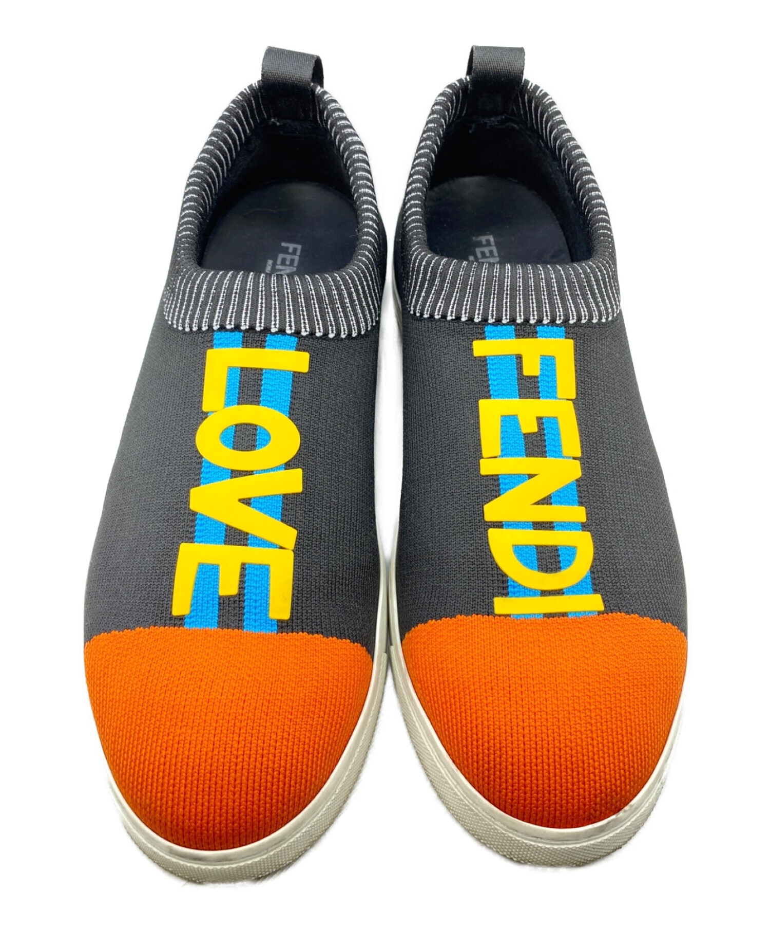 中古・古着通販】FENDI (フェンディ) FENDI LOVE スリッポン ブラック 