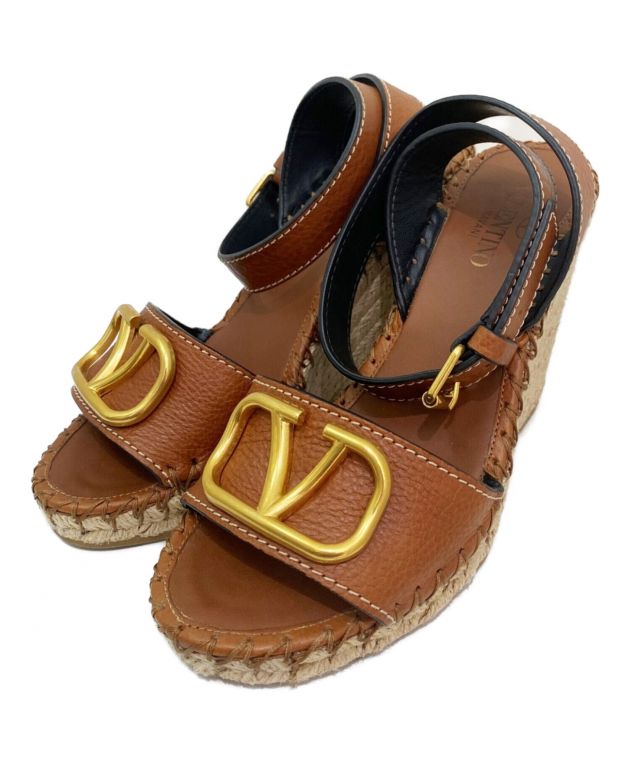 valentino ウェッジソールサンダル35