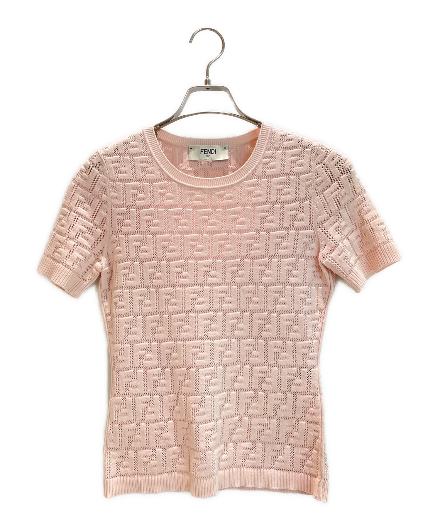 イタリア製 FENDI フェンディ サマーニット 半袖ニット イタリア製 FENDI フェンディ サマーニット 半袖ニット