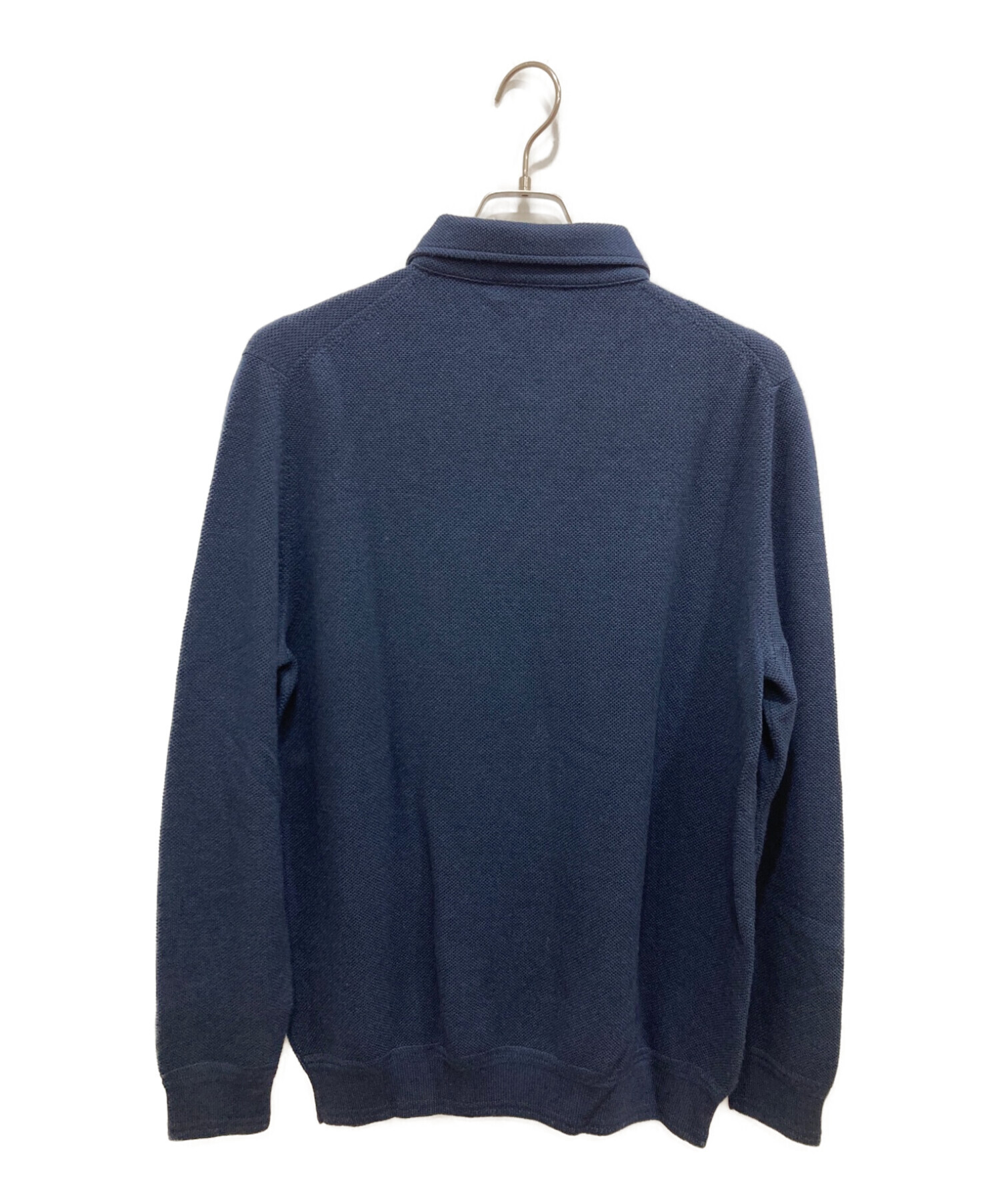 中古・古着通販】LORO PIANA (ロロピアーナ) 長袖ポロシャツ ネイビー 