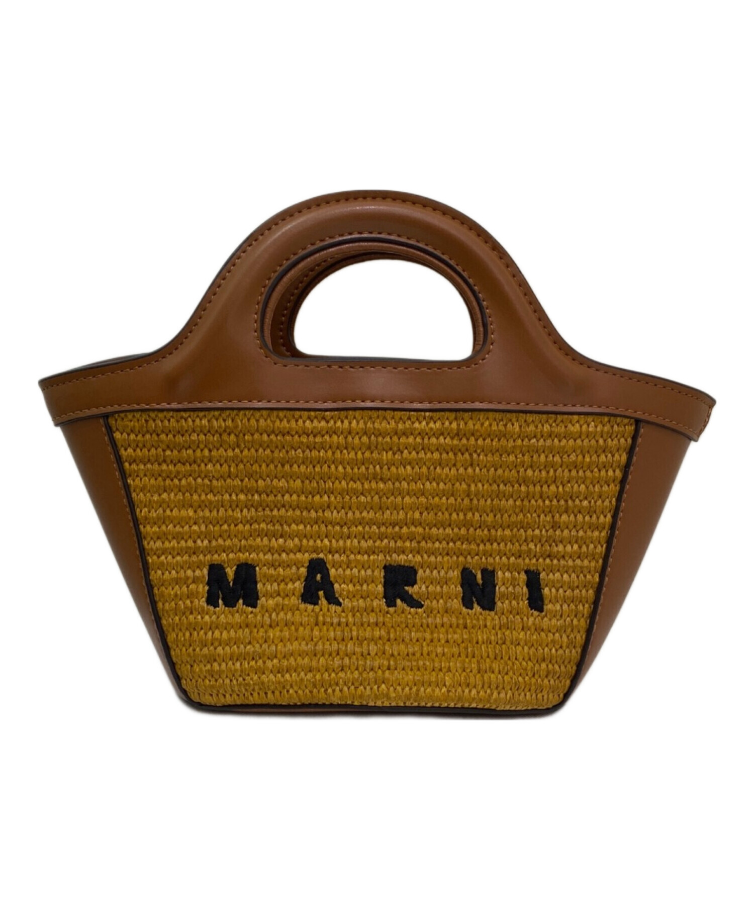 中古・古着通販】MARNI (マルニ) TROPICALIA BAG MICRO ブラウン  