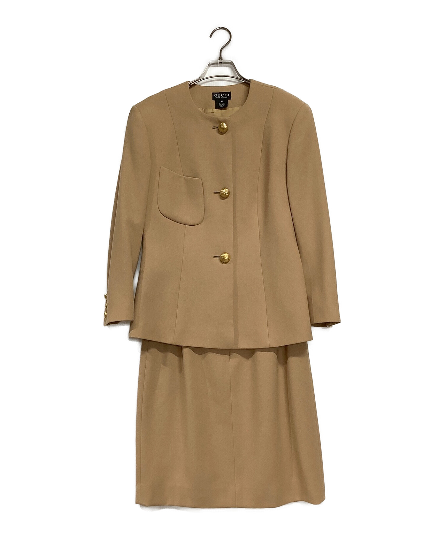 中古・古着通販】GUCCI (グッチ) ラウンドネック セットアップスカート 
