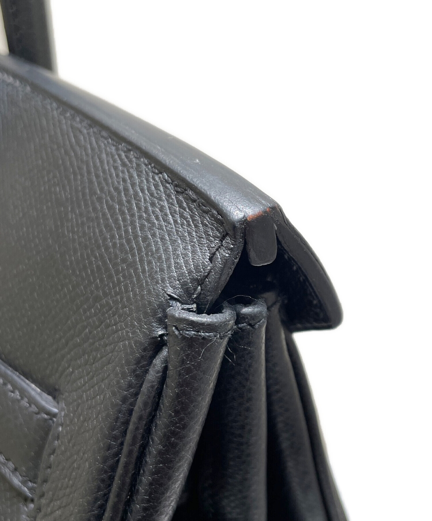 HERMES エルメス エールライン MM キャンバス バッグ ブラック系【中古  