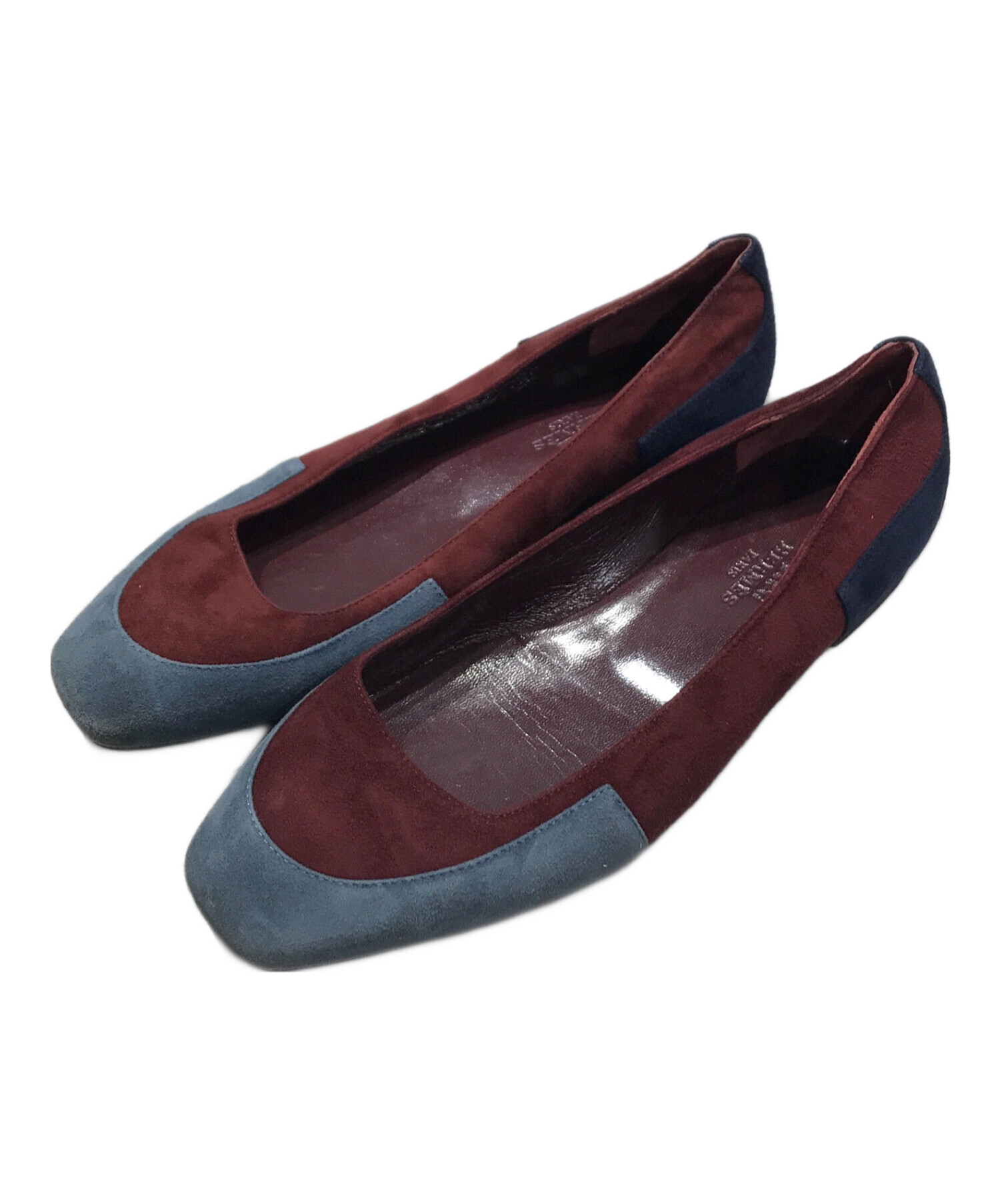 HERMES スウェードパンプス