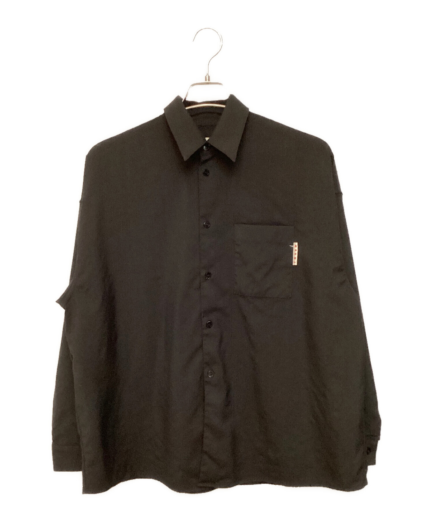 中古・古着通販】MARNI (マルニ) トロピカルウールシャツ ブラック 