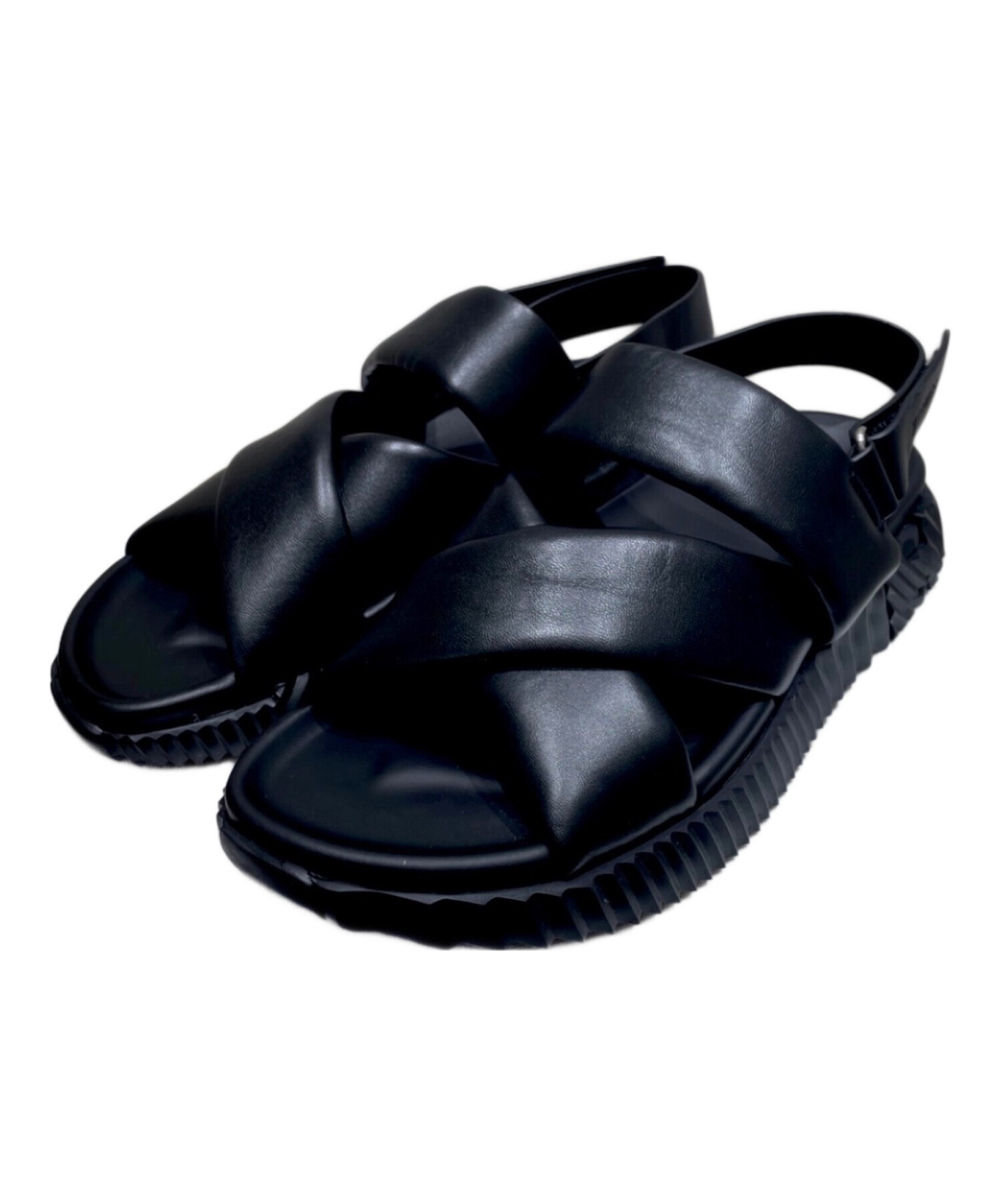 のんさん！箱付き✨ エルメス サンダル エレクトリック 本革 ブラック