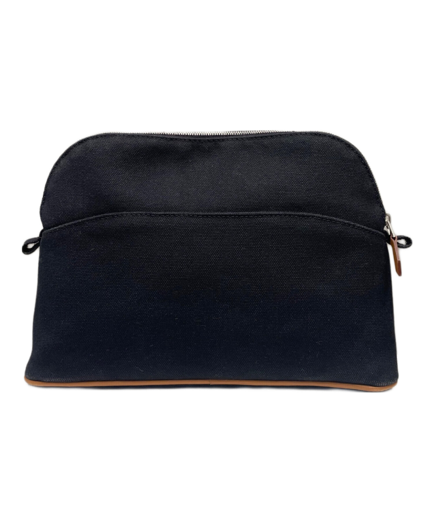 中古・古着通販】HERMES (エルメス) ボリードポーチミニ ブラック×タン 